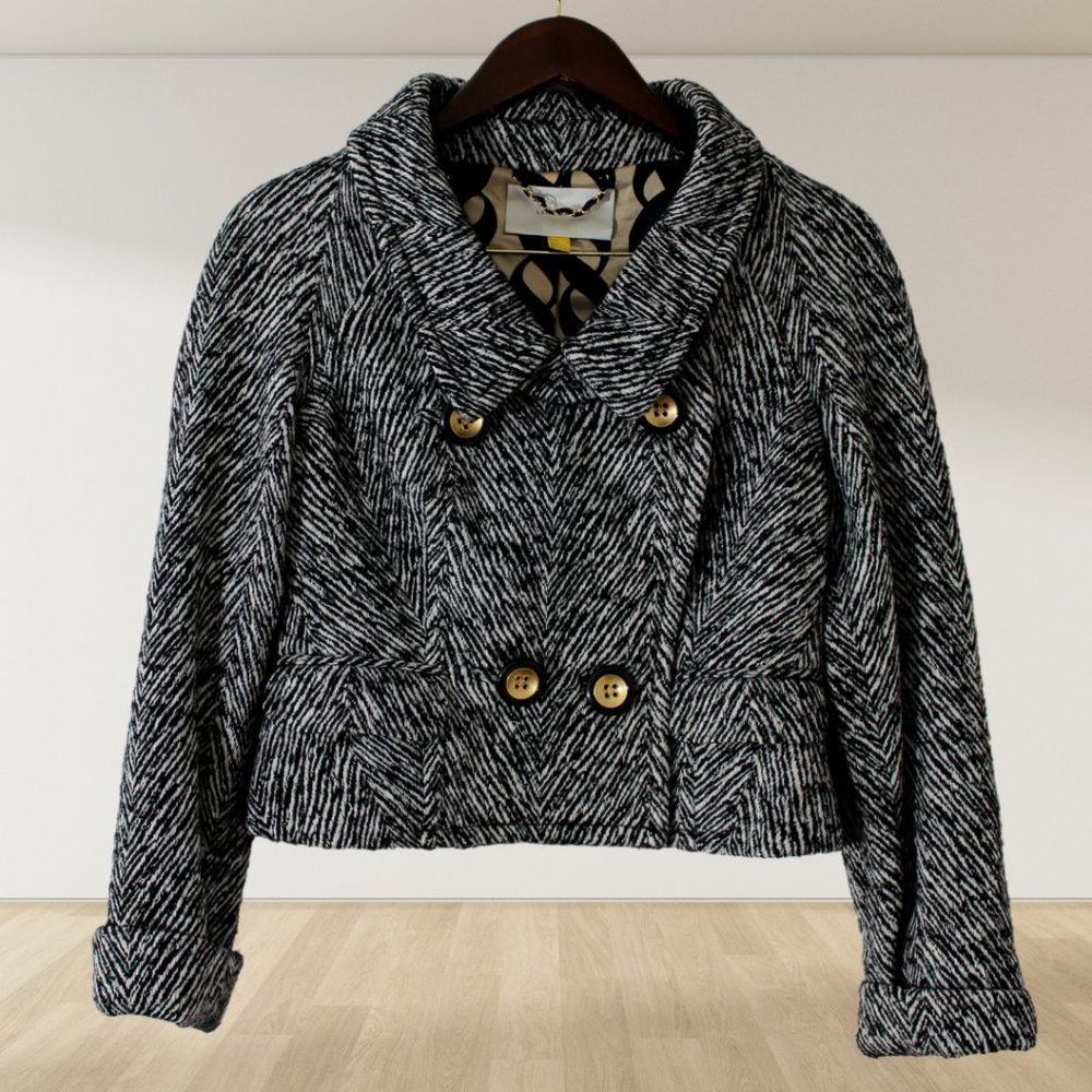 Navy, White, and Gold leifsdottir Jacket